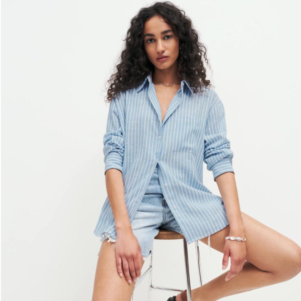 Reformation Will Oversized Linen Shirt